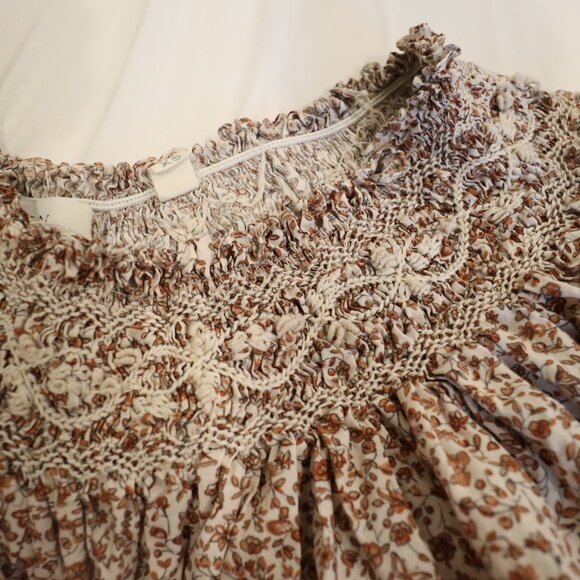 Doen Odessa Brown Floral Mini Dress - Picture 6 of 8